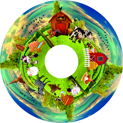 At The Farm - 6” Picture Wheel